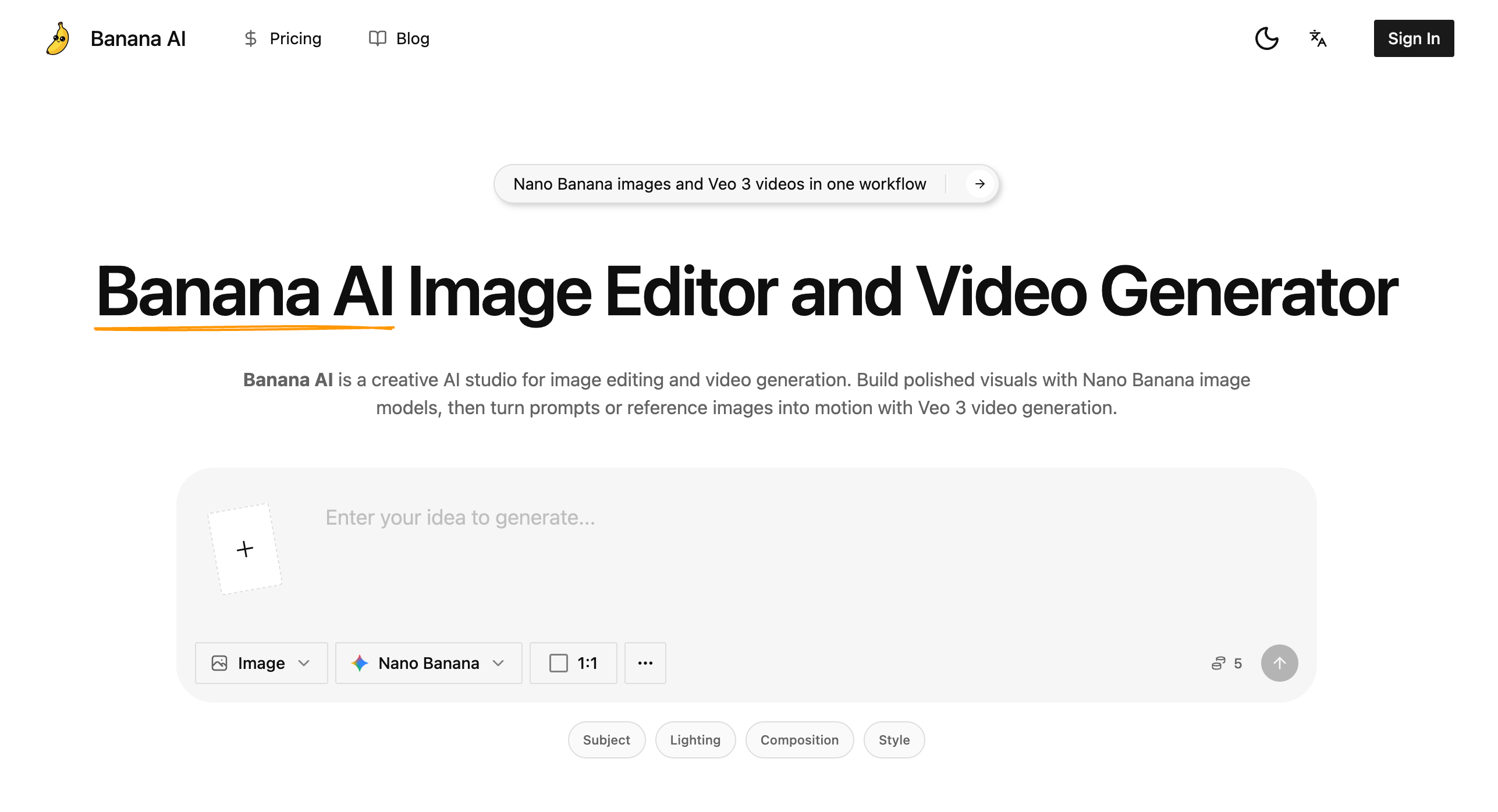 Banana AI Image Generator